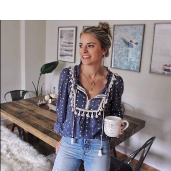 Anthropologie boho peasant top by Maeve - Picture 4 of 8